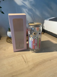 Canette en verre "livre"