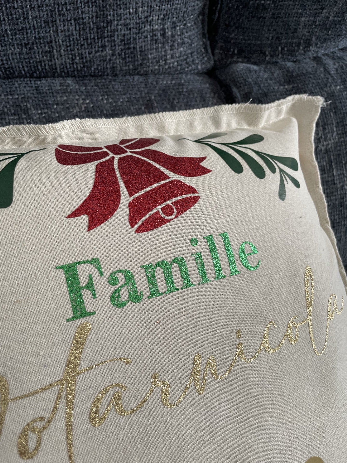 Housse de coussin "Famille des pains d'épice"