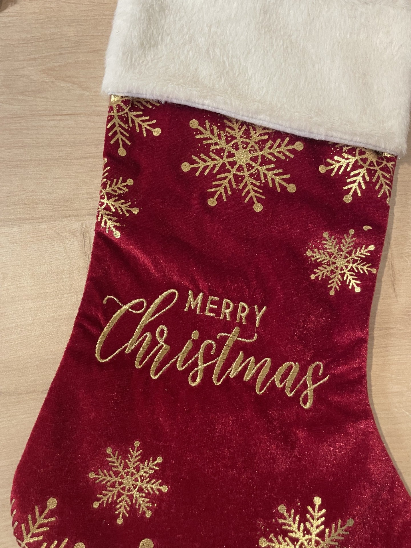 Chaussette de Noël Flocon