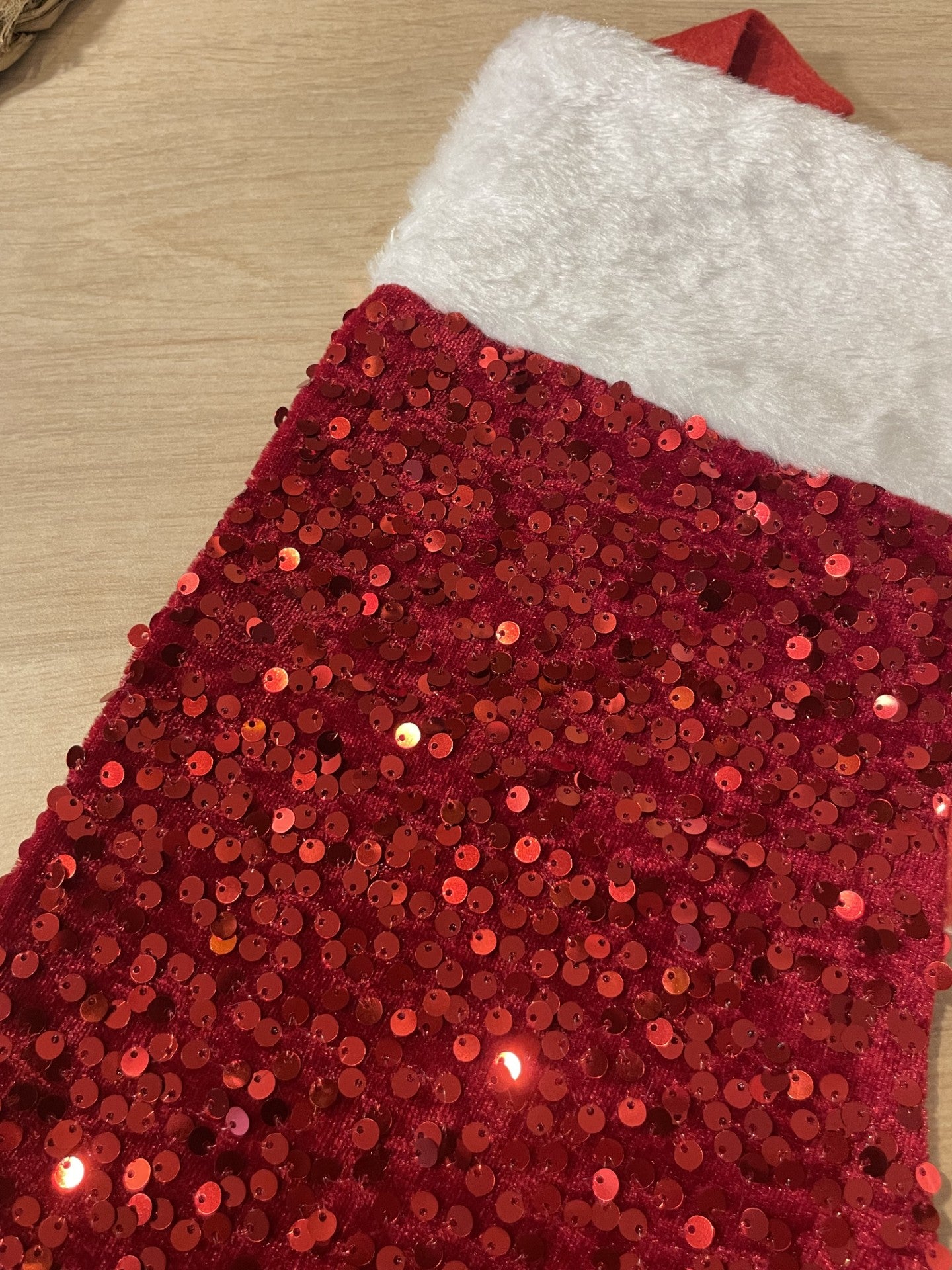 Chaussette de Noël paillette