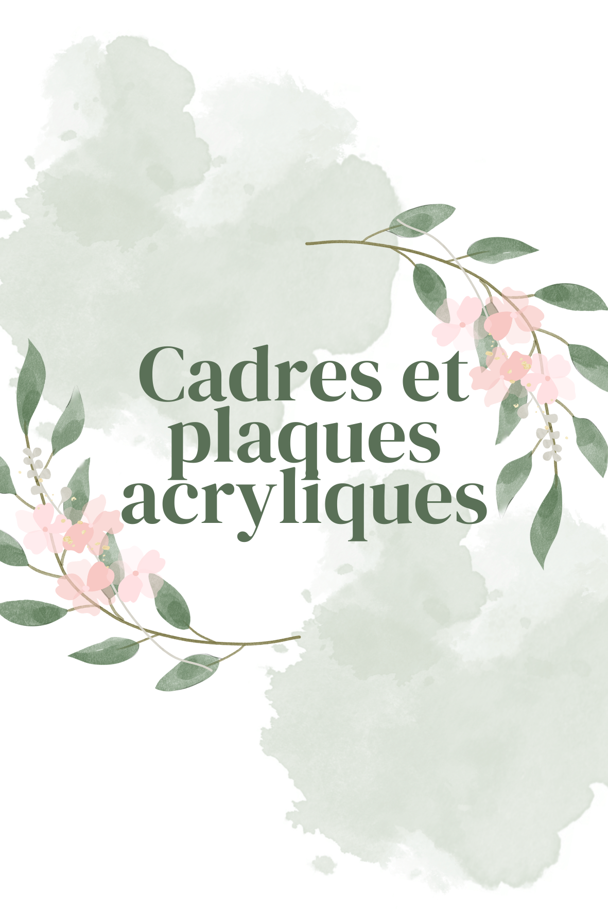 Cadres et plaques en acrylque