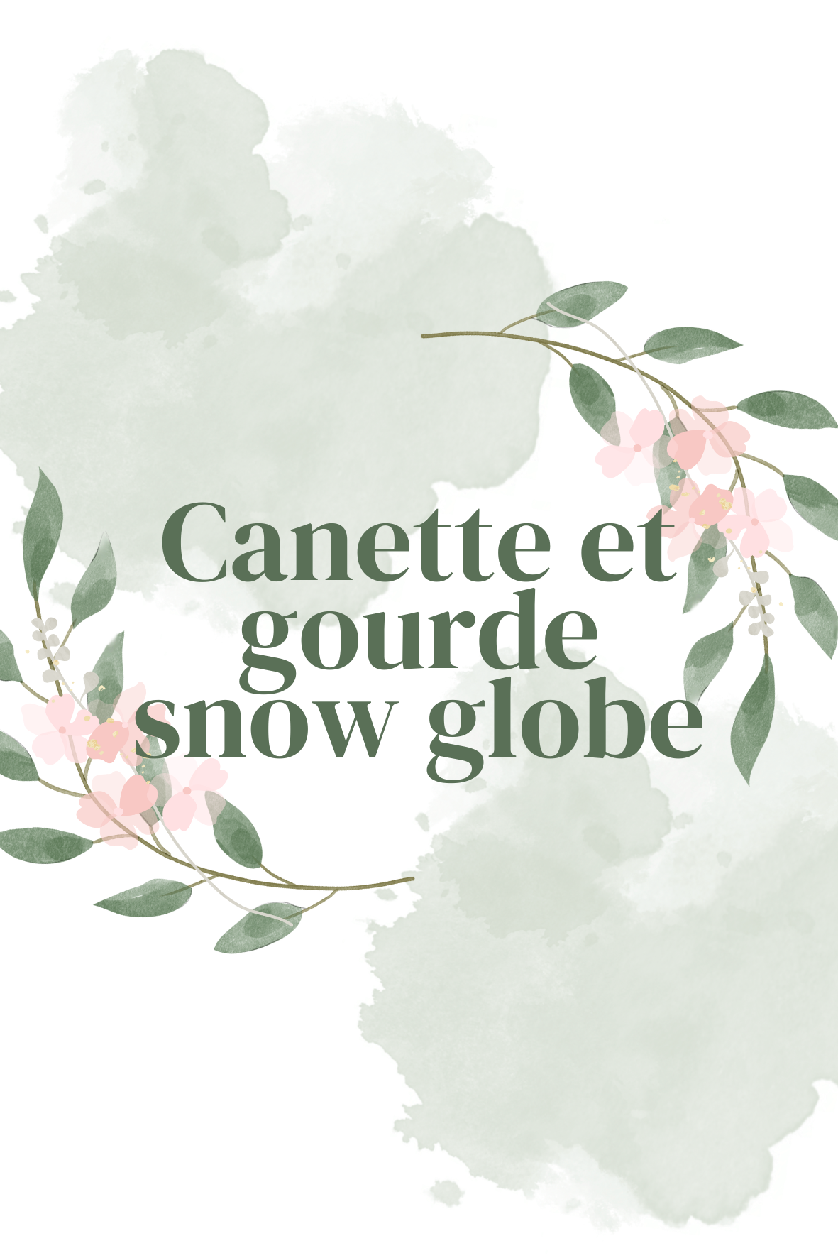 Canettes et gourdes Snow Globe