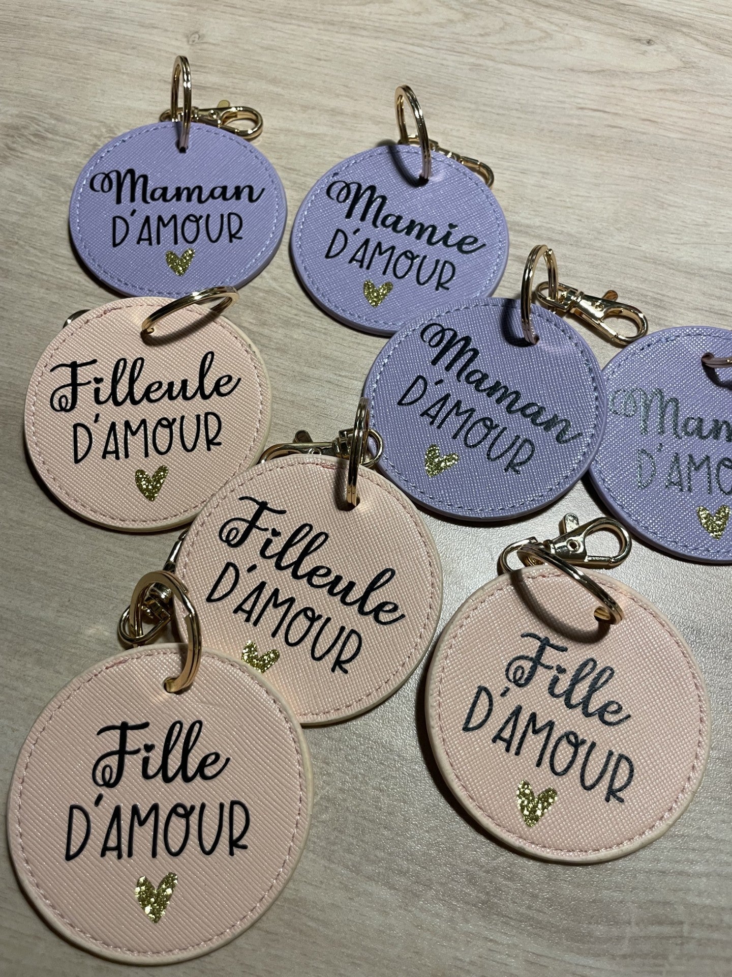 Porte clé "coeur d'amour"