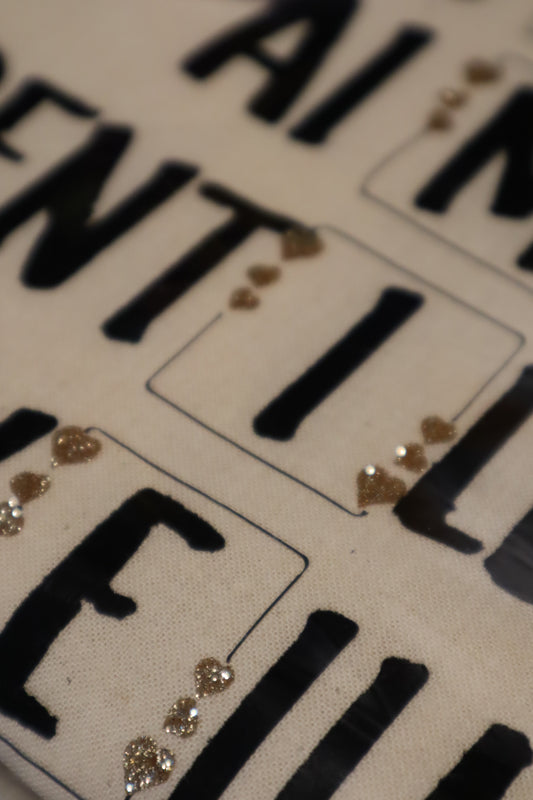 Tote bag scrabble Doré