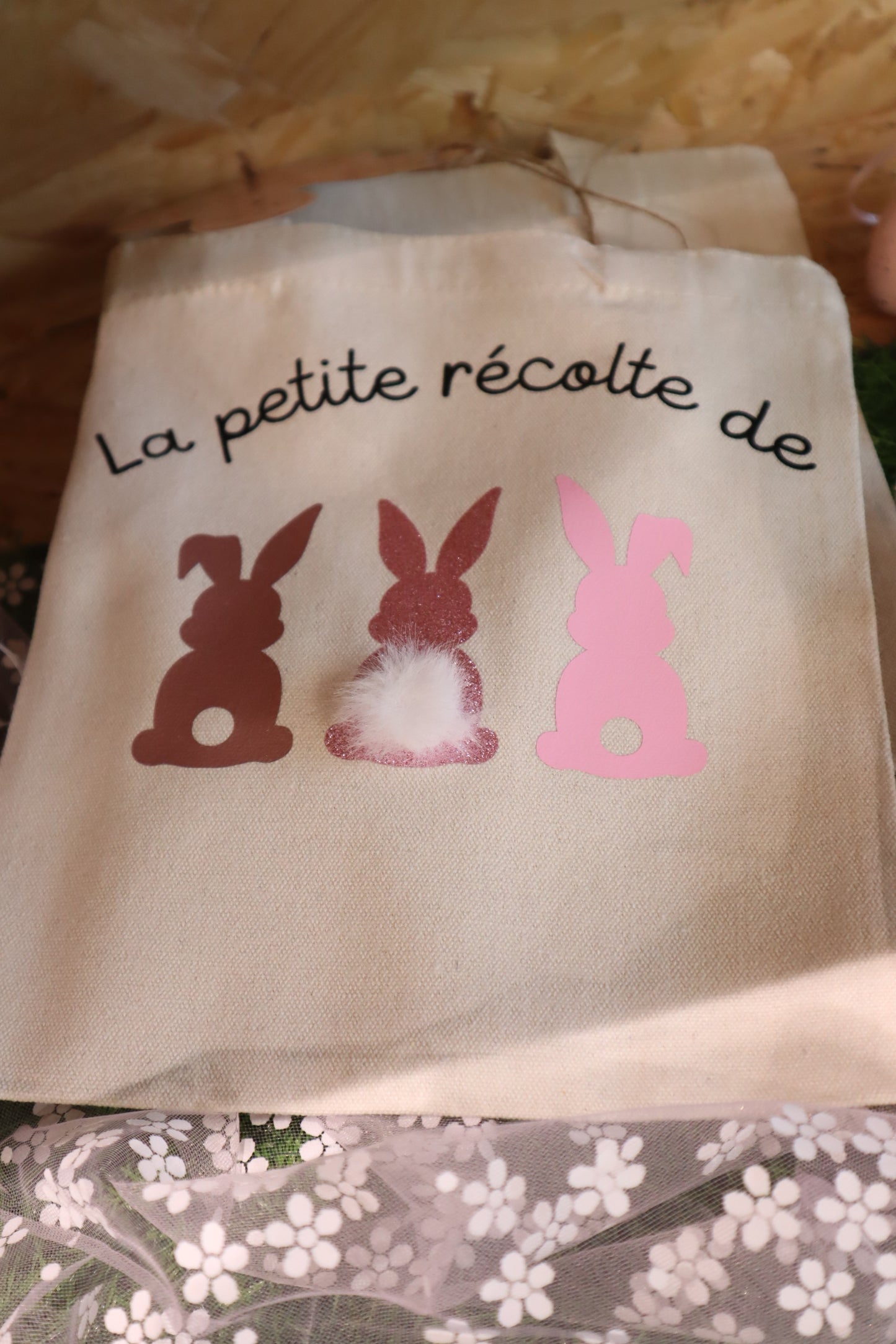 Mini tote-bag rose