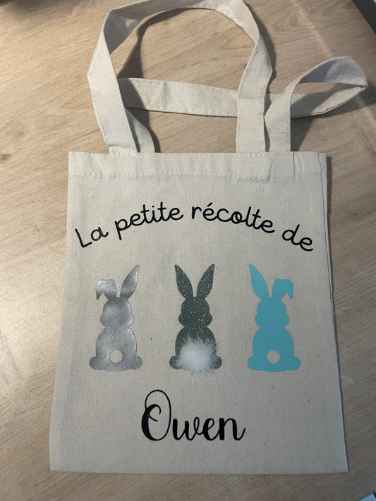 Mini tote-bag bleu