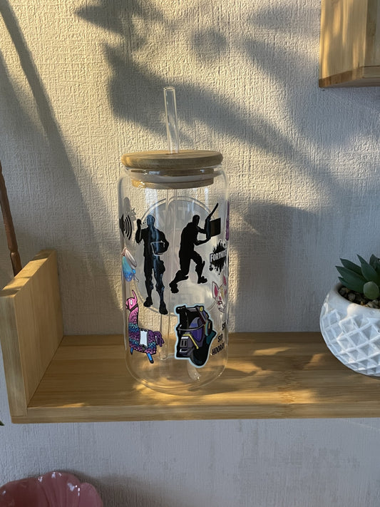 Canette en verre fortnite