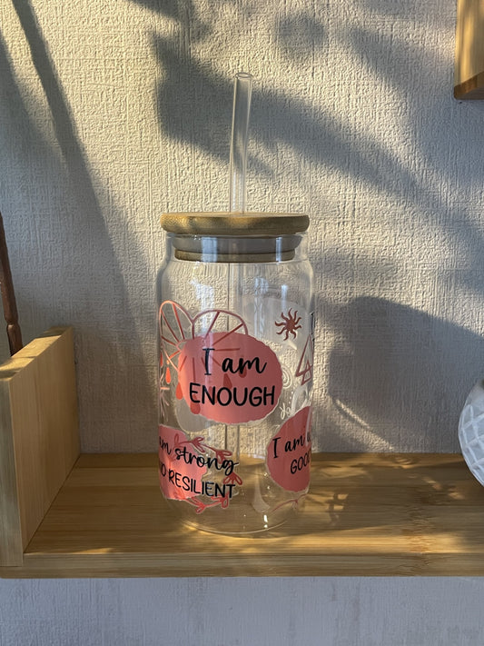 Canette en verre citation