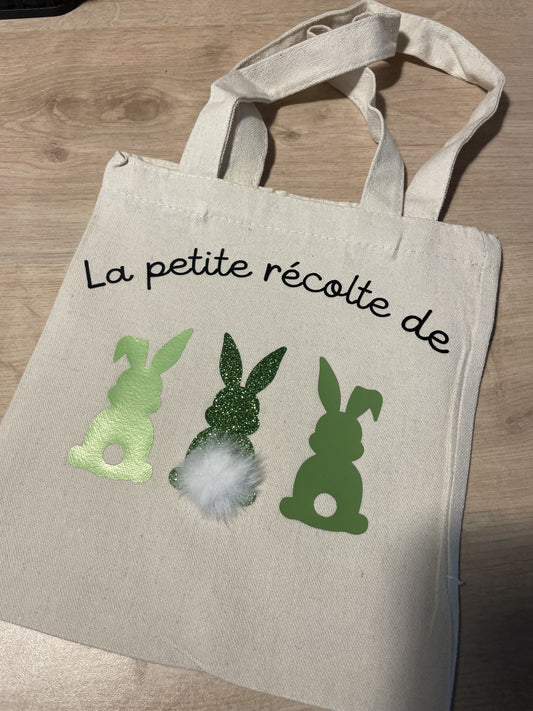 Mini tote-bag vert