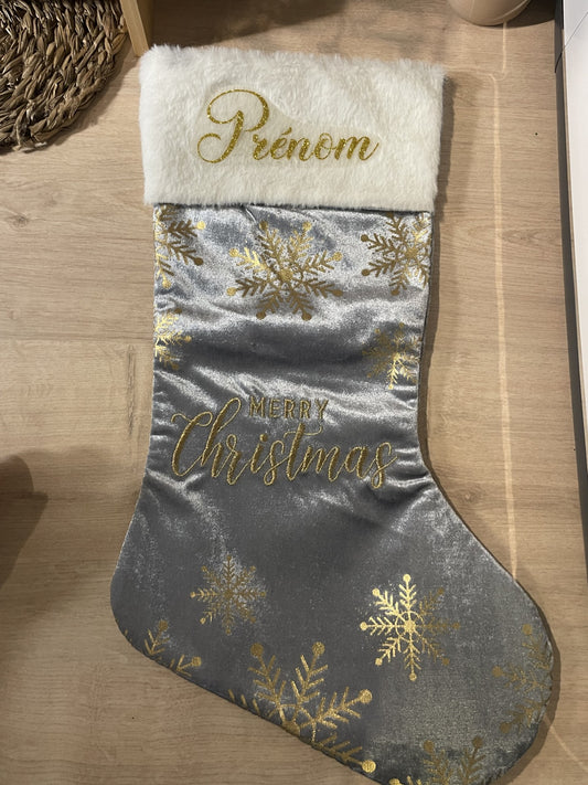 Chaussette de Noël Flocon