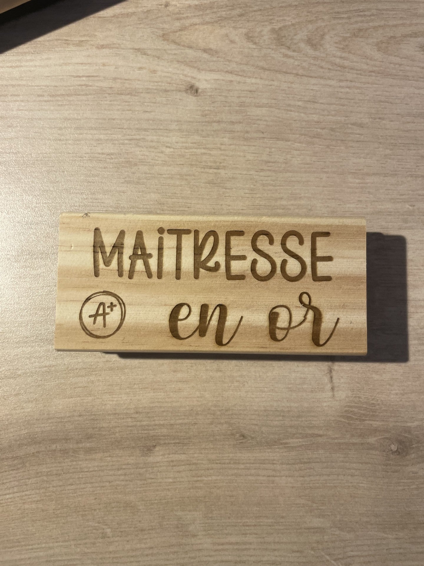 Brosse pour tableau "en or"