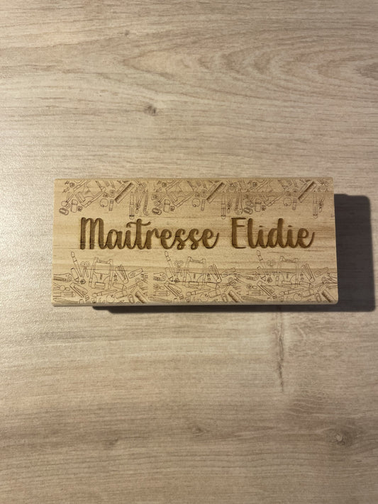 Brosse pour tableau "maîtresse"