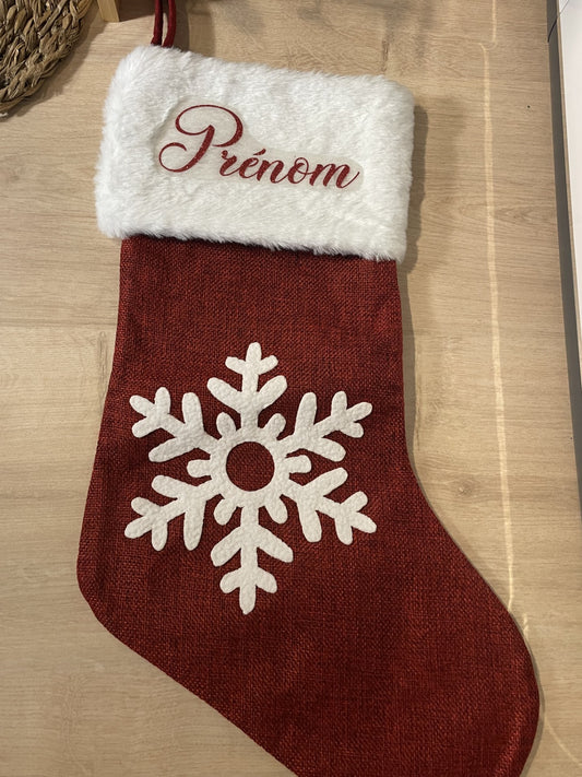 Chaussette de Noël Rouge